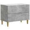 vidaXL Nachtkastje met lade Betongrijs 62 x 34,5 x 48 cm Bewerkt hout