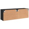 vidaXL Tv-meubels 2 st wandgemonteerd 60x30x41 cm zwart