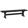 vidaXL Eetbank NOAIN 180 x 41 x 45 cm Massief grenenhout Zwart