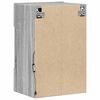 vidaXL Wandkasten met LED-verlichting voor tv 2 st 40x30x60,5 cm grijs sonoma eiken