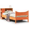 vidaXL Bedframe zonder matras massief grenenhout wasbruin 75x190 cm