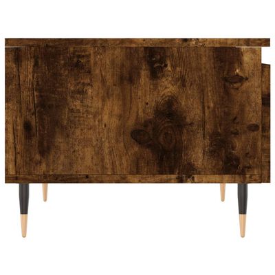 vidaXL Salontafel 50x46x35 cm bewerkt hout gerookt eikenkleurig