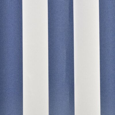 vidaXL Luifeldoek 4x3 m canvas blauw en wit