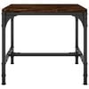 vidaXL Bijzettafels 2 st 40x40x35 cm bewerkt hout gerookt eiken
