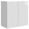 vidaXL Wandkast Hoogglans Wit 59 x 31 x 60 cm Bewerkt hout