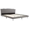 vidaXL Bedframe stof lichtgrijs 180x200 cm