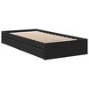 vidaXL Bedframe met lades bewerkt hout zwart 100x200 cm