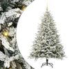 vidaXL Artificial Pre-lit Kerstboom met Ballenset Groen 180 cm