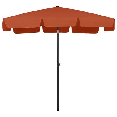 vidaXL Strandparasol 200x125 cm terracottakleurig