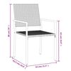 vidaXL Tuinstoelen 4 st 54x62,5x89 cm poly rattan zwart