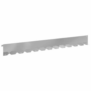 vidaXL Gazonrand 10 st 102 x 10 x 4 cm Staal Zilverkleurig