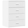vidaXL Dressoir 60x39x80 cm bewerkt hout wit