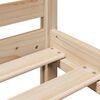 vidaXL Bed met boekenkast zonder matras massief grenenhout 150x200 cm