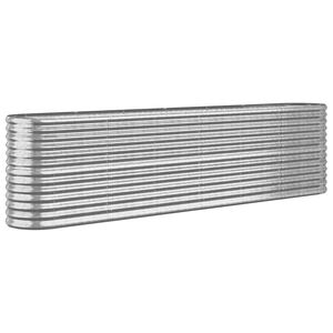 vidaXL Plantenbak 260x40x68 cm gegalvaniseerd staal zilverkleurig