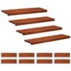vidaXL Trapmatten 12 st Bruin 90 x 30 x 2 cm Massief beukenhout