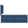 vidaXL Boxspring met matras stof blauw 80x200 cm
