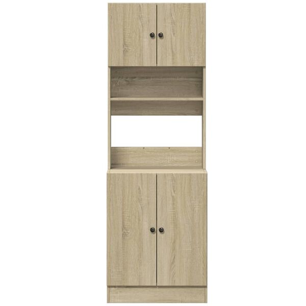 vidaXL Keukenkast 60x50x180 cm bewerkt hout sonoma eikenkleurig