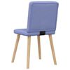 vidaXL Eetkamerstoelen 6 st stof jeansblauw