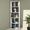 Homemania Boekenkast Corner 41,8x41,8x160,8 cm wit