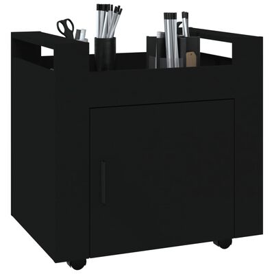 vidaXL Bureaukastje 60x45x60 cm bewerkt hout zwart