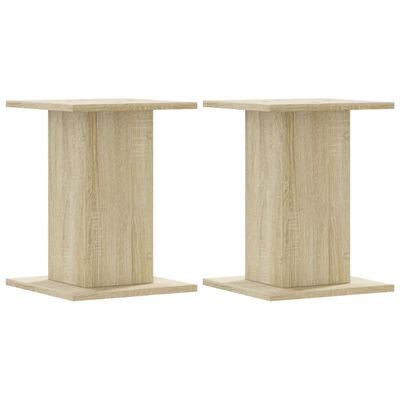 vidaXL Speakerstandaards 2 st 30x30x40 cm bewerkt hout sonoma eiken