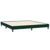 vidaXL Boxspring met matrassen fluweel donkergroen 180x210 cm