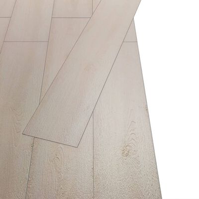vidaXL Vloerplanken niet-zelfklevend 5,26 m² 2 mm PVC wit eikenkleurig