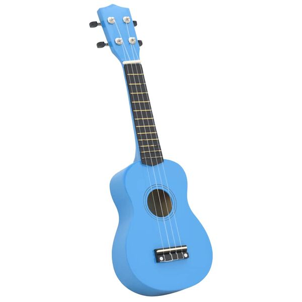 vidaXL Ukuleleset met tas voor kinderen sopraan 21'' blauw