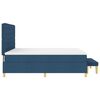 vidaXL Boxspring bed met matras met hoofdeinde Blauw 180 x 200 cm Stof