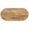 vidaXL Tafelblad ovaal 90x40x2,5 cm massief mangohout