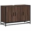vidaXL Wastafelkast 90x33x60 cm bewerkt hout bruin eikenkleurig