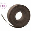 vidaXL Tuinranden 3 st 10 m 15 cm polyetheen bruin