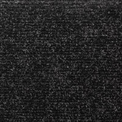 vidaXL Trapmatten 5 st 65x21x4 cm naaldvilt zwart