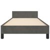 vidaXL Bedframe zonder matras 90x190 cm fluweel donkergrijs