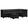 vidaXL 5-Zits Tuin Sofa met Kussens Rattan Look PP Antraciet