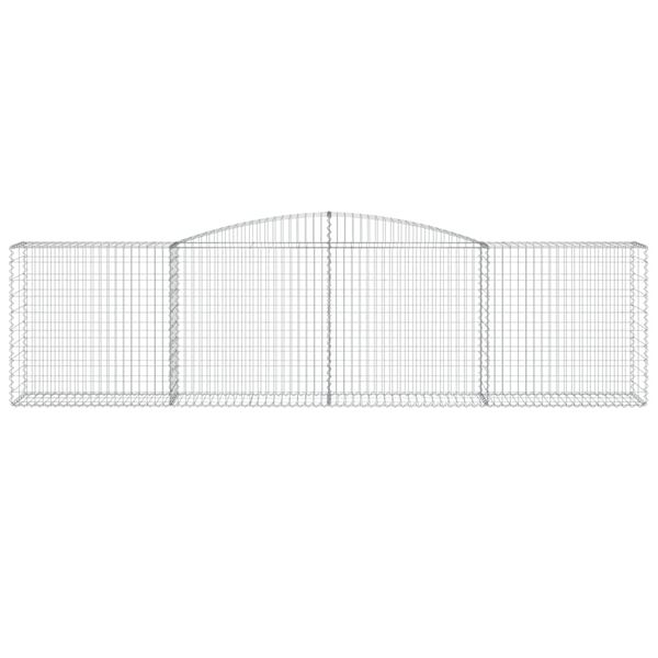 vidaXL Schanskorven 15 st gewelfd 400x50x100/120 cm ijzer