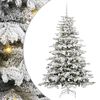 vidaXL Kunstmatige Inklapbare Kerstboom Wit 180 cm PE en PVC