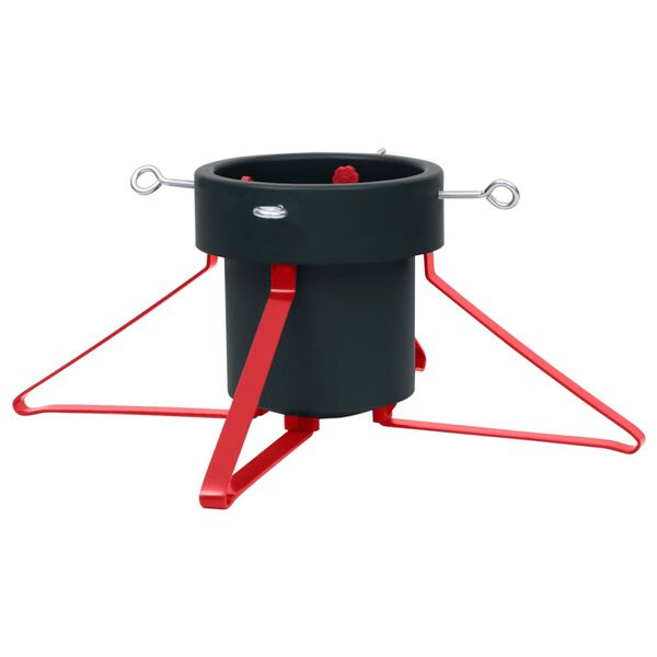 vidaXL Kerstboomstandaard 46x46x19 cm groen en rood