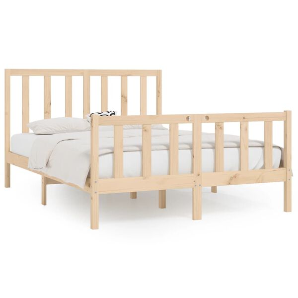 vidaXL Bedframe massief hout 140x200 cm
