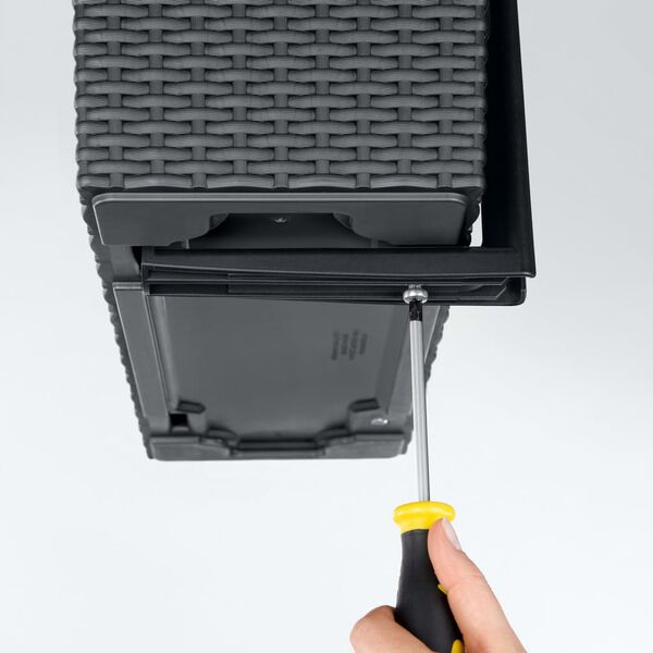 LECHUZA Balkonbakhouders zwart 19033