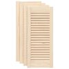 vidaXL Kastdeuren met lamellen 4 st 69x29,5 cm massief grenenhout