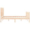 vidaXL Bedframe met hoofdbord massief hout