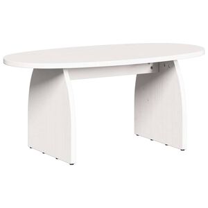 vidaXL Salontafel Wit 80 x 40 x 35 cm Massief grenenhout