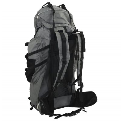 vidaXL Wandelrugzak 60 L oxford stof grijs