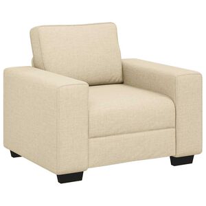 vidaXL Sofastoel Cr&egrave;me 100x77x82 cm Stof