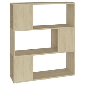 vidaXL Boekenkast/kamerscherm bewerkt hout sonoma eikenkleurig