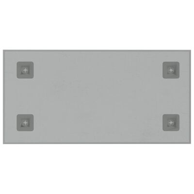 vidaXL Magneetbord voor aan de wand 40x20 cm gehard glas wit