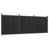 vidaXL Schuttingpaneel 526x186 cm HKC grijs
