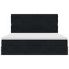vidaXL Ottoman bed met matrassen en LED's 160x200cm fluweel zwart
