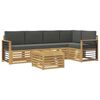 vidaXL Buiten bankenset 6 st Wit en antracietkleurig Polyester